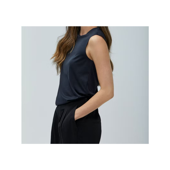 Tank Top Bl;ack lightweight silky butter soft sleeveless Ministry of Supply XXS - Picture 1 of 7